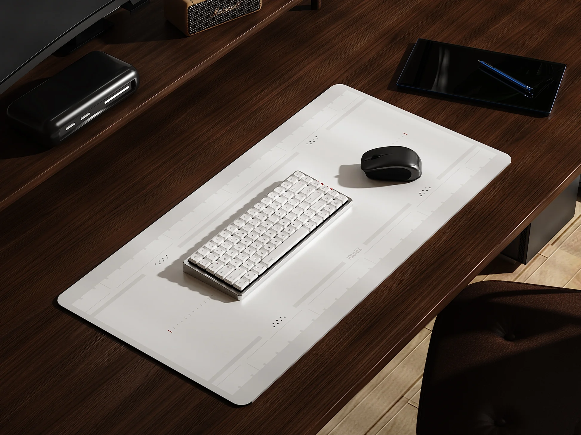 IQUNIX MQ80 Astral White Desk Mat - Image 3